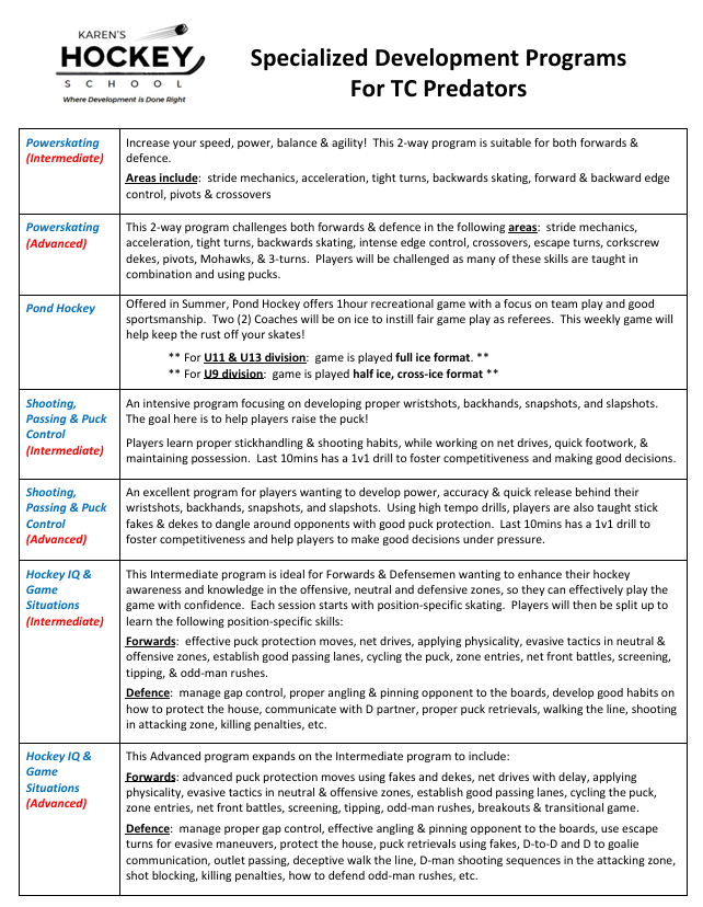 Summer Programs Summer Programs