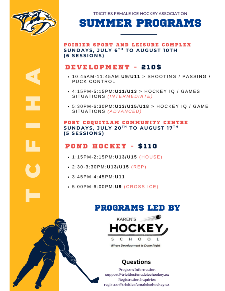 TCFIHA 2025 Summer Programs TCFIHA 2025 Summer Programs